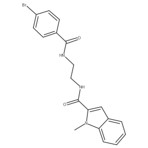 N-(2-{[(4-bromophenyl)carbonyl]amino}ethyl)-1-methyl-1H-indole-2-carboxamide Structure