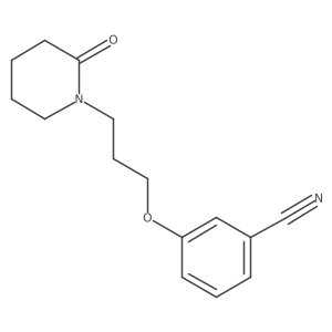 3-[3-(2-Oxopiperidin-1-yl)propoxy]benzonitrile结构式