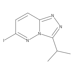 6-Iodo-3-isopropyl-[1,2,4]triazolo[4,3-b]pyridazine结构式