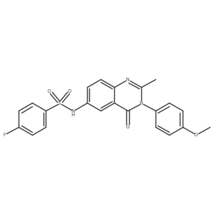 4-fluoro-N-(3-(4-methoxyphenyl)-2-methyl-4-oxo-3,4-dihydroquinazolin-6-yl)benzenesulfonamide Structure