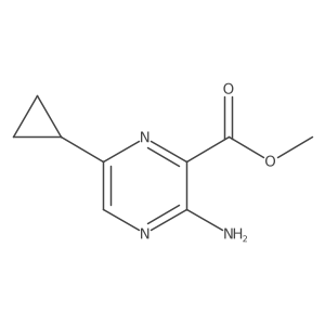 Methyl 3-amino-6-cyclopropylpyrazine-2-carboxylate Structure