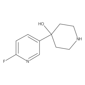 4-(6-Fluoro-3-pyridinyl)-4-piperidinol Structure