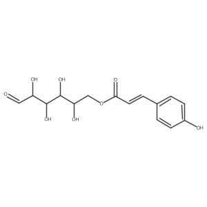6-O-(E)-p-Hydroxy-cinnamoyl-glucose Structure