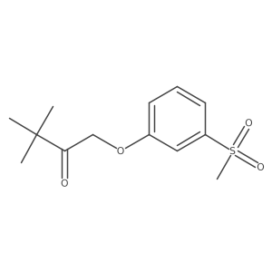3,3-Dimethyl-1-(3-(methylsulfonyl)phenoxy)butan-2-one结构式