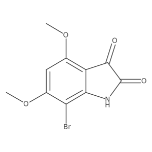7-Bromo-4,6-dimethoxyindoline-2,3-dione Structure