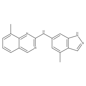 8-Methyl-N-(4-methyl-1H-indazol-6-yl)-2-quinazolinamine Structure