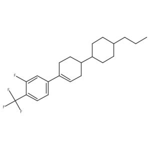 2-Fluoro-4-[4-(trans-4-propylcyclohexyl)-1-cyclohexen-1-yl]-1-(trifluoromethyl)benzene结构式