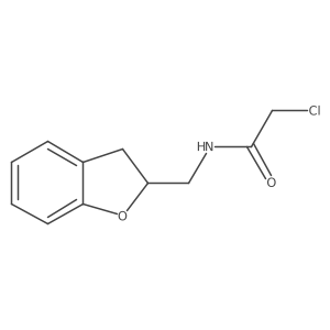 2-chloro-N-(2,3-dihydro-1-benzofuran-2-ylmethyl)acetamide Structure