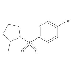 1-[(4-Bromophenyl)sulfonyl]-2-methylpyrrolidine Structure