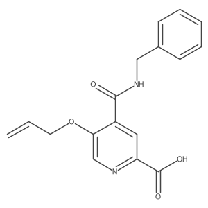 4-[[(Phenylmethyl)amino]carbonyl]-5-(2-propen-1-yloxy)-2-pyridinecarboxylic acid Structure