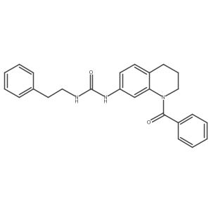 1-(1-Benzoyl-1,2,3,4-tetrahydroquinolin-7-yl)-3-phenethylurea Structure