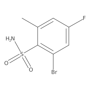 2-Bromo-4-fluoro-6-methylbenzenesulfonamide Structure