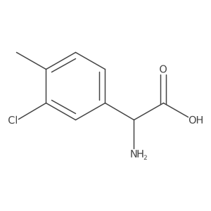 (S)-2-Amino-2-(3-chloro-4-methylphenyl)acetic acid Structure