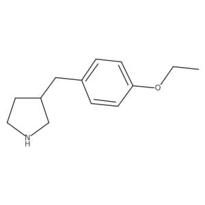 3-(4-Ethoxybenzyl)pyrrolidine结构式
