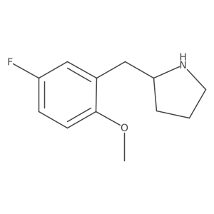 2-[(5-Fluoro-2-methoxyphenyl)methyl]pyrrolidine结构式