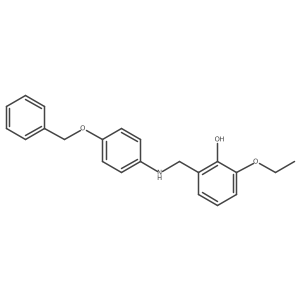 2-({[4-(Benzyloxy)phenyl]amino}methyl)-6-ethoxyphenol结构式
