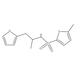 N-[1-(furan-2-yl)propan-2-yl]-5-methylthiophene-2-sulfonamide结构式