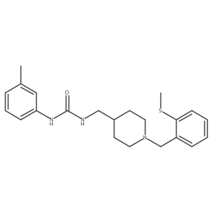1-((1-(2-(Methylthio)benzyl)piperidin-4-yl)methyl)-3-(m-tolyl)urea结构式