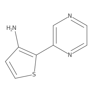 2-(Pyrazin-2-yl)thiophen-3-amine结构式