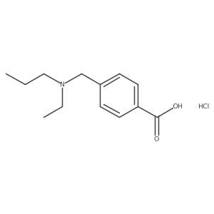 4-{[Ethyl(propyl)amino]methyl}benzoic acid hydrochloride结构式