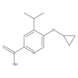 5-Cyclopropoxy-4-isopropylpicolinic acid Structure