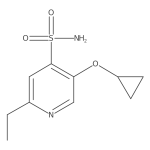 5-Cyclopropoxy-2-ethylpyridine-4-sulfonamide Structure