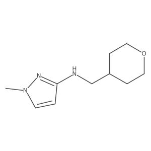 1-methyl-N-(oxan-4-ylmethyl)-1H-pyrazol-3-amine结构式