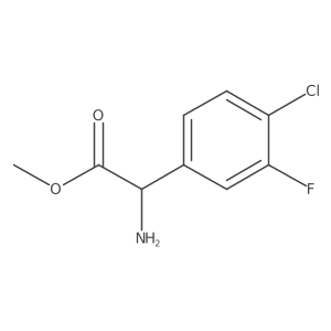 Methyl 2-amino-2-(4-chloro-3-fluorophenyl)acetate Structure