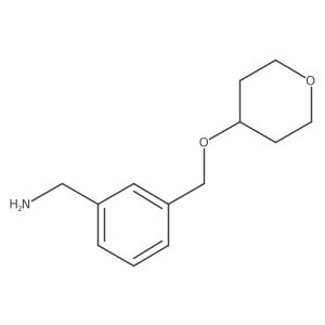 {3-[(Oxan-4-yloxy)methyl]phenyl}methanamine Structure