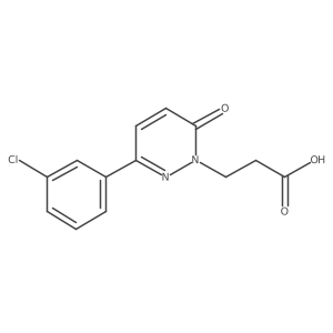 3-[3-(3-chlorophenyl)-6-oxopyridazin-1(6H)-yl]propanoic acid Structure