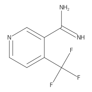 4-(Trifluoromethyl)nicotinimidamide结构式