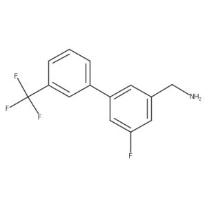 (5-Fluoro-3'-(trifluoromethyl)-[1,1'-biphenyl]-3-yl)methanamine Structure