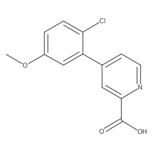 4-(2-Chloro-5-methoxyphenyl)picolinic acid结构式