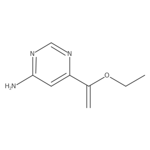 6-(1-Ethoxyvinyl)pyrimidin-4-amine结构式