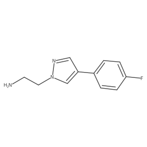 2-(4-(4-Fluorophenyl)-1H-pyrazol-1-yl)ethanamine结构式