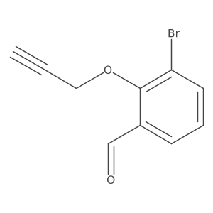 3-Bromo-2-(2-propyn-1-yloxy)benzaldehyde Structure