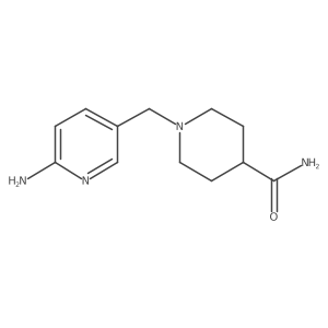 1-[(6-amino-3-pyridinyl)methyl]-4-Piperidinecarboxamide Structure