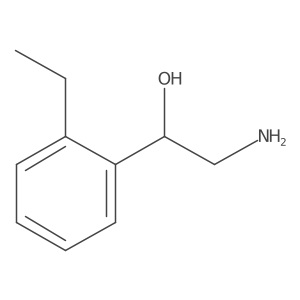 2-Amino-1-(2-ethylphenyl)ethan-1-ol结构式
