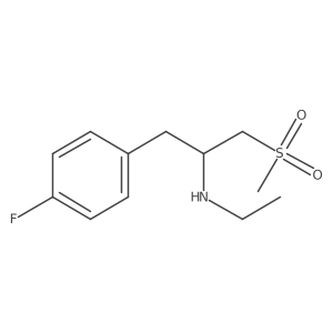 Ethyl[1-(4-fluorophenyl)-3-methanesulfonylpropan-2-yl]amine Structure