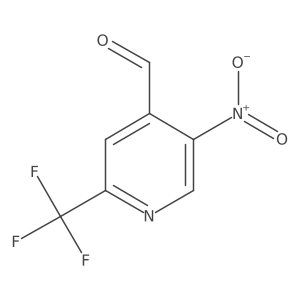5-Nitro-2-(trifluoromethyl)isonicotinaldehyde结构式