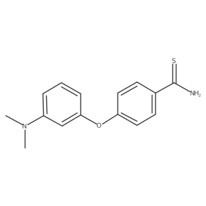 4-[3-(Dimethylamino)phenoxy]benzene-1-carbothioamide结构式