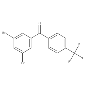 (3,5-Dibromophenyl)(4-(trifluoromethyl)phenyl)methanone结构式