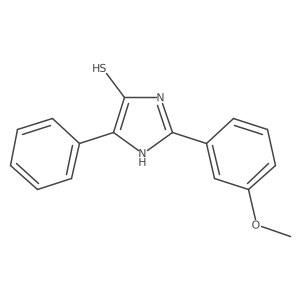 2-(3-methoxyphenyl)-5-phenyl-1H-imidazole-4-thiol结构式