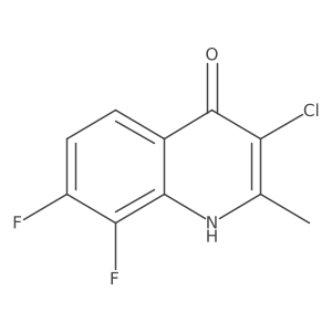 3-Chloro-7,8-difluoro-4-hydroxy-2-methylquinoline结构式