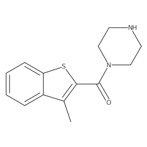 1-(3-Methyl-1-benzothiophene-2-carbonyl)piperazine Structure