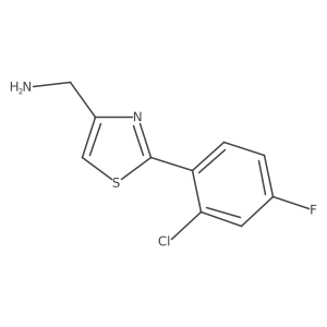 (2-(2-Chloro-4-fluorophenyl)thiazol-4-yl)methanamine Structure