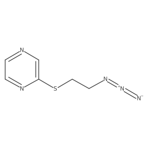 Pyrazine, 2-[(2-azidoethyl)thio]-结构式