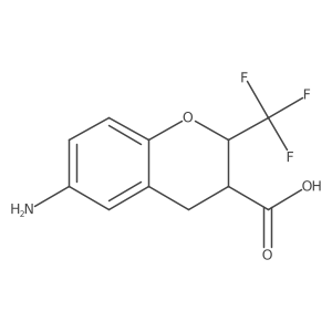 6-Amino-2-(trifluoromethyl)-3,4-dihydro-2H-1-benzopyran-3-carboxylic acid Structure