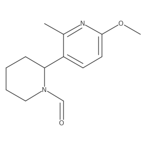 2-(6-Methoxy-2-methylpyridin-3-yl)piperidine-1-carbaldehyde结构式
