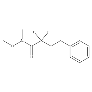 2,2-Difluoro-N-methoxy-N-methyl-4-phenylbutanamide Structure
